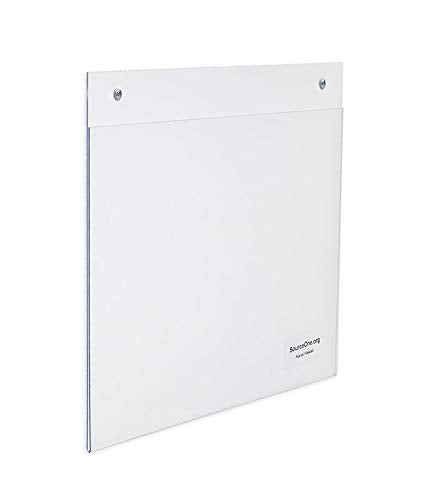 SourceOne Source One LLC 11 x 8.5 Wall Mount Clear Sign Holder Landscape (10 Pack) - Image 2